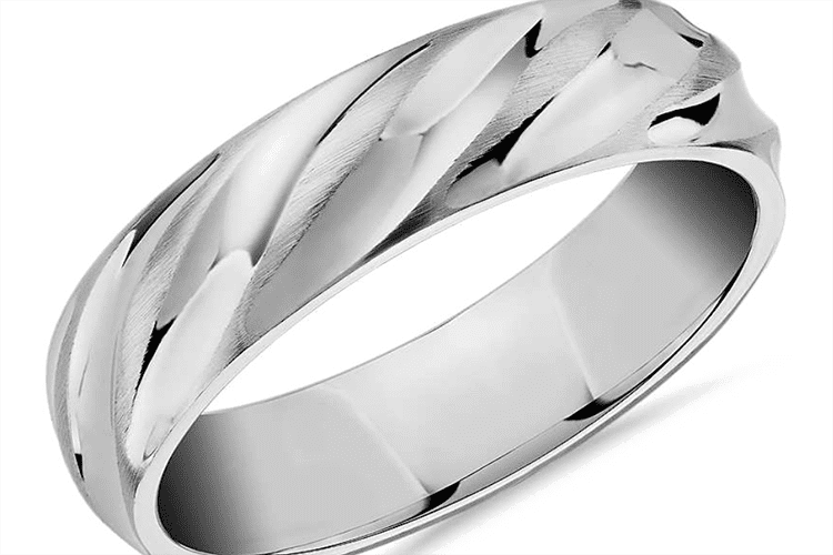 14K white gold ring courtesy of Blue Nile