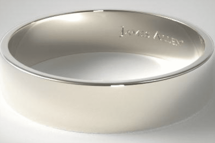18K white gold ring courtesy of James Allen