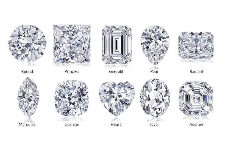 diamond shapes engagement ring ideas