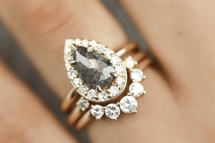 Different gray rose cut. L Priori Jewelry. engagement ring ideas