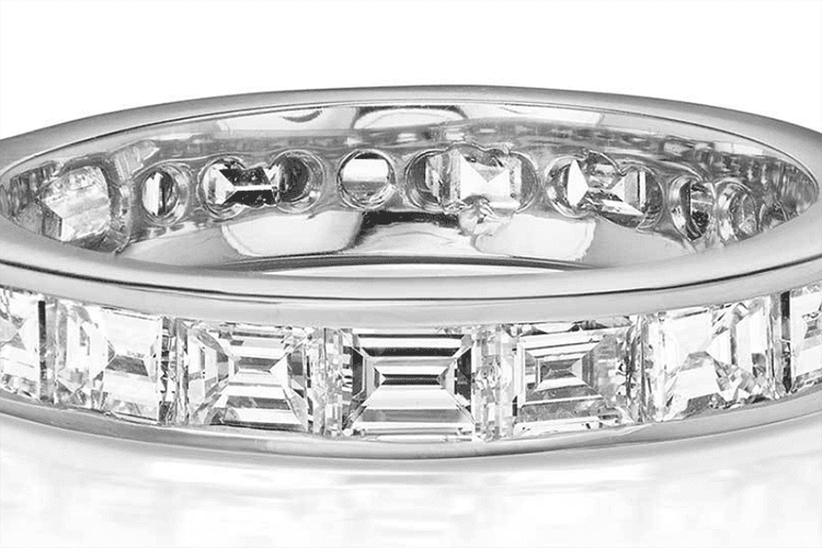 Greenwich St Jewelers Baguette Diamond Wedding Band ring ideas