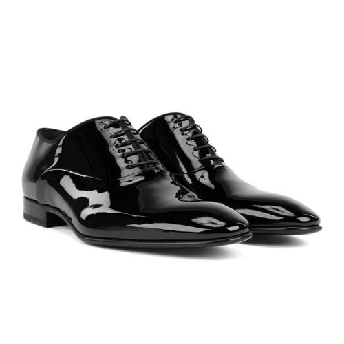 boss patent leather shoes