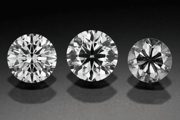 Diamonds demonstrating a range of cut quality: Excellent (left), Good (middle) and Poor (right). Photo: GIA. engagement ring ideas