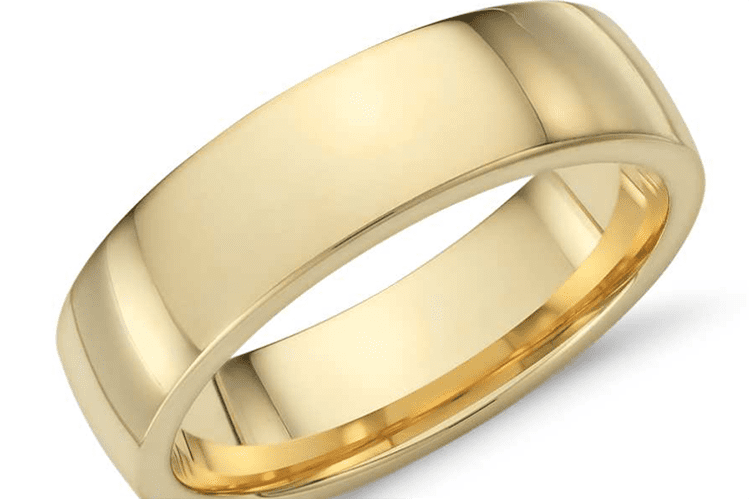 18K yellow gold ring courtesy of Blue Nile