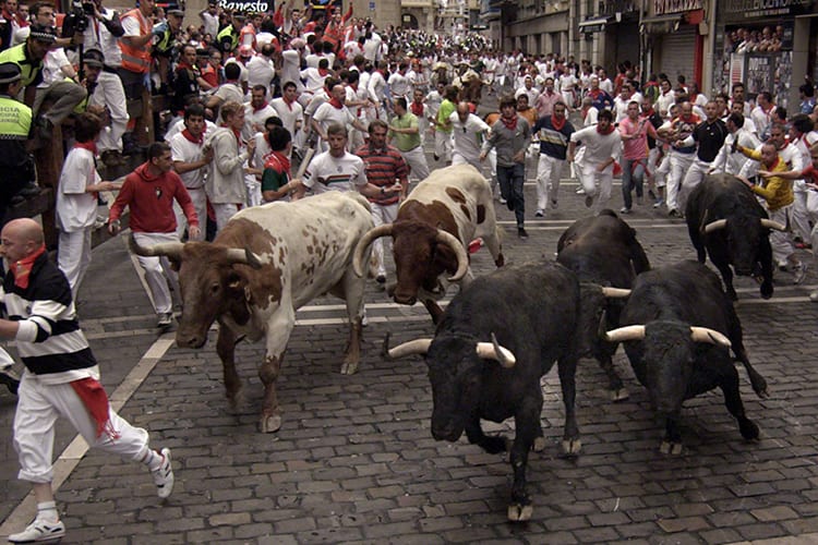 Running of the bulls pamplona spain bachelor party ideas