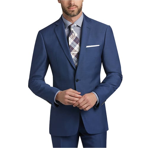 Calvin Klein Blue Postman Extreme Slim Fit Suit | The Plunge