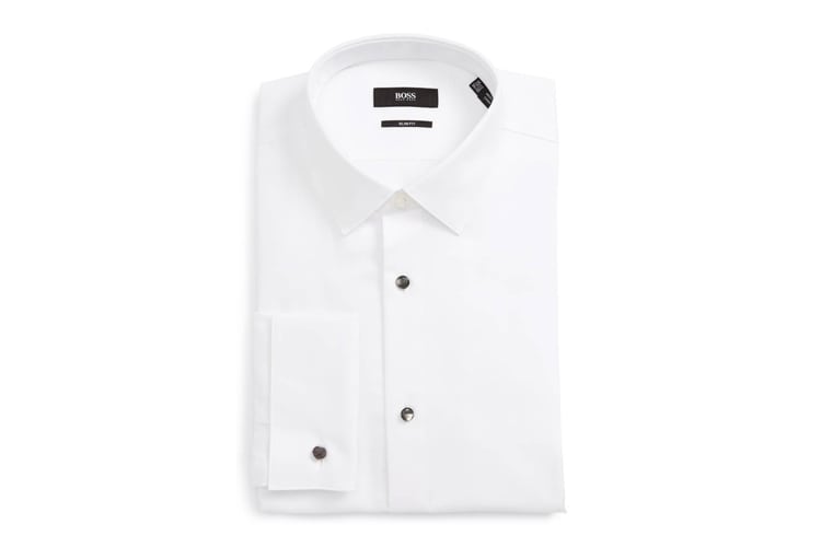 Boss Jasper Slim Fit Tuxedo Shirt