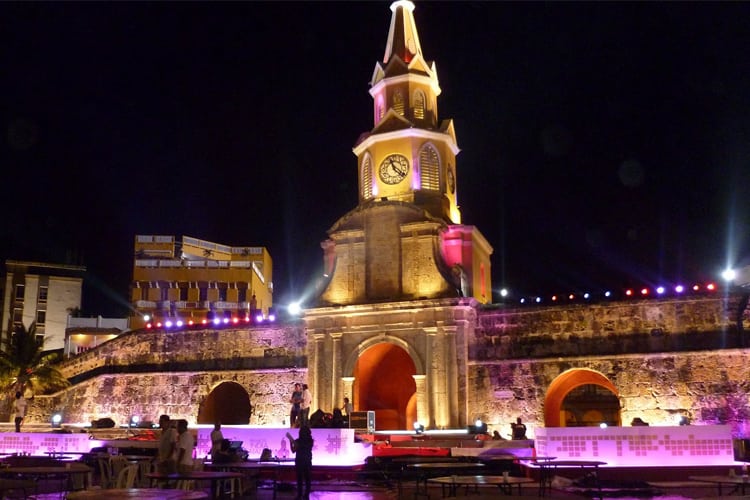 Cartagena at night.