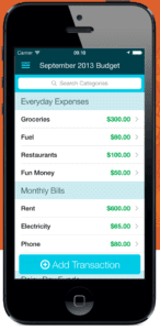 Screenshot from the You Need A Budget app
