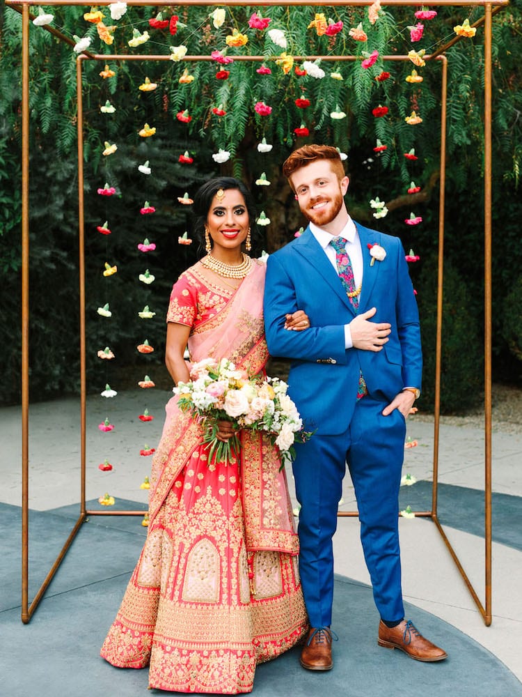 The modern gentleman style in blue suit groom