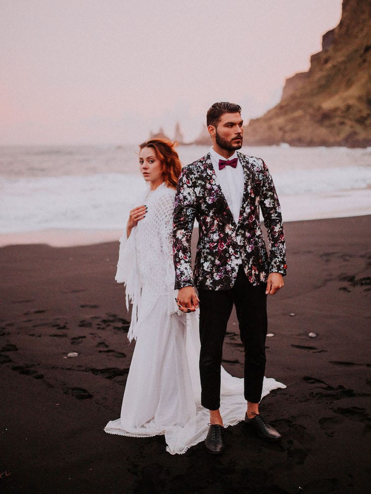 Beach wedding theme couple