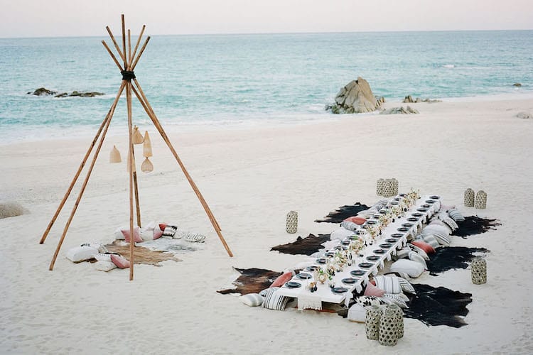 Beach wedding theme decor reception
