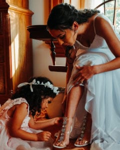 Bride getting ready by Topher Sean Photography